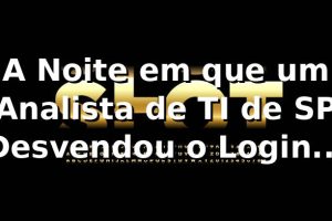 A Noite em que um Analista de TI de SP Desvendou o Login da 33ss 🎲