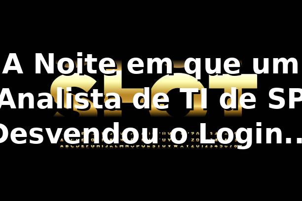 A Noite em que um Analista de TI de SP Desvendou o Login da 33ss 🎲